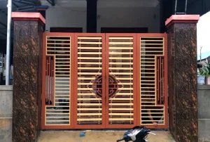 Khám phá các mẫu cửa cổng sắt 4 cánh đẹp và hiện đại 2025